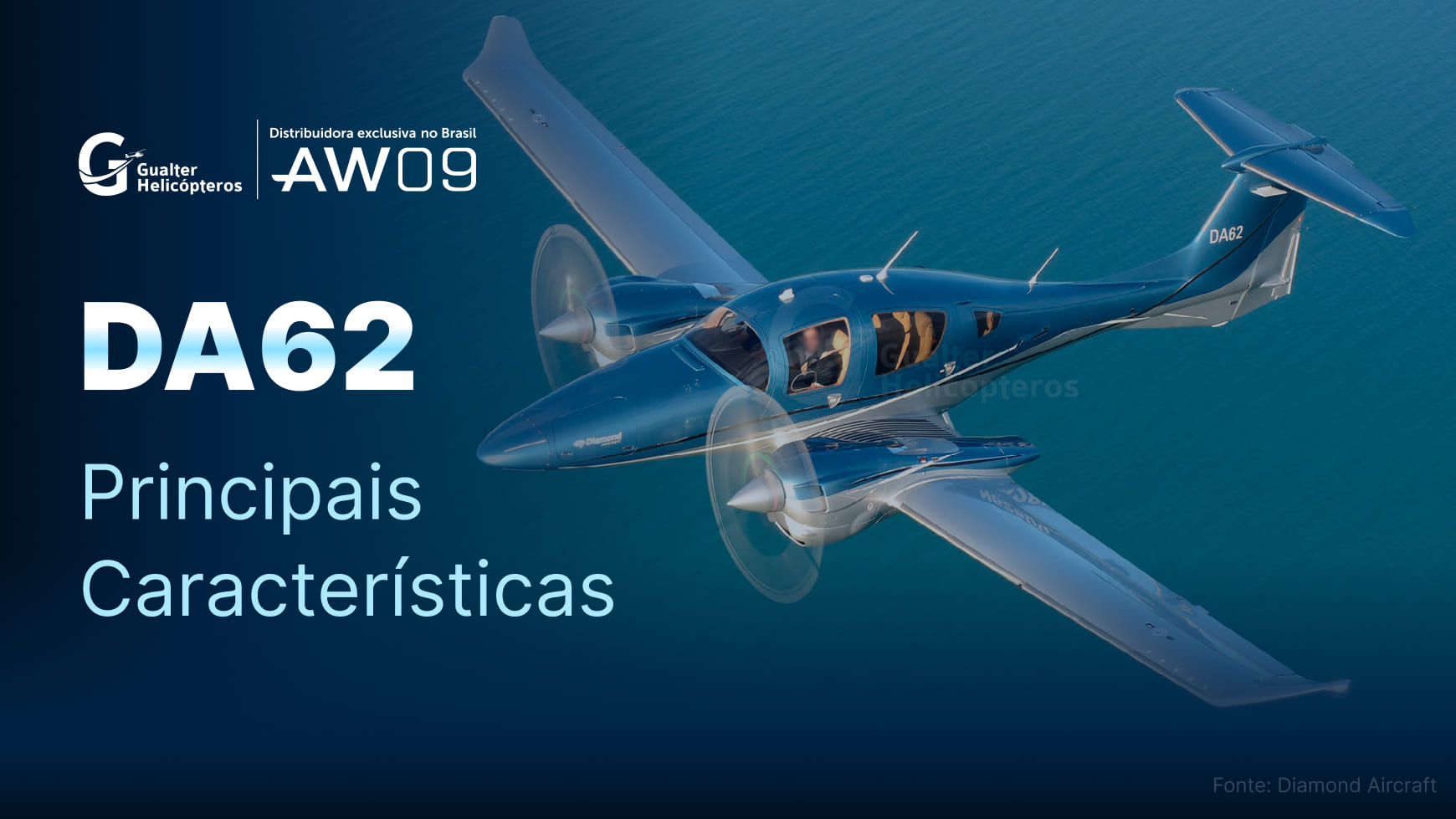 Avião Diamond DA62: principais características, ficha técnica e desempenho